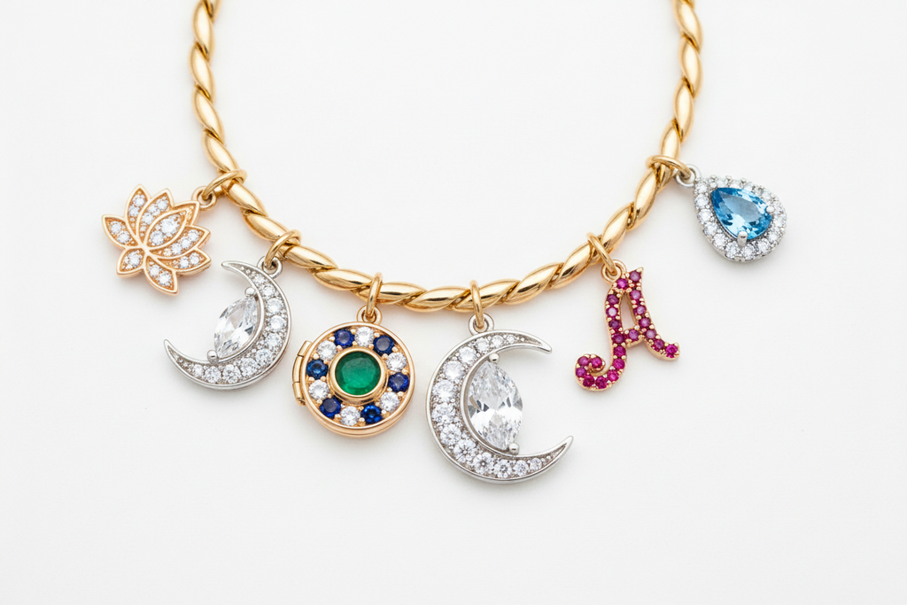 Charms necklace.